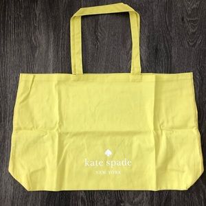 Brand New Kate Spade Canvas Tote Bag - Yellow